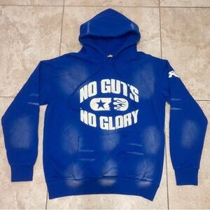 Blue 'No Guts No Glory' Hoodie